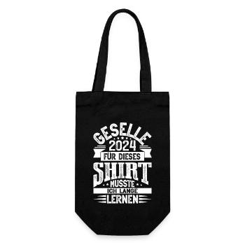 Geselle 2024 Gesellenprüfung - Geschenkbeutel für Flaschen - Schwarz - Vorne