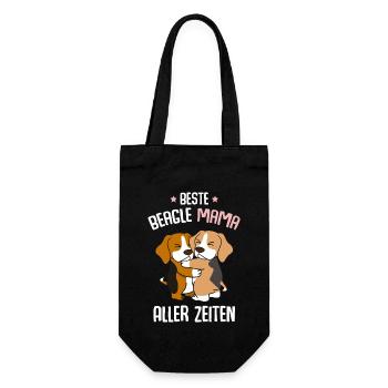 Best Beagle Mom - Gift Bag for Bottles - black - Front