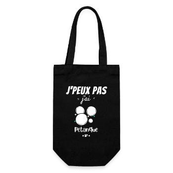 Petanque Passion - Gift Bag for Bottles - black - Front