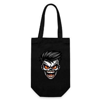Bande dessinée zombie Halloween - Sac à bouteille - noir - Devant