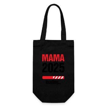 Maman 2025 Cadeau Femmes Dames Mère Enceinte - Sac à bouteille - noir - Devant
