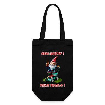 Mon jardin ! Mes règles !-Garden Gnome Gardener - Sac à bouteille - noir - Devant