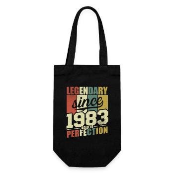 Légendaire depuis 1983 Vintage Vintage Anniversaire - Sac à bouteille - noir - Devant