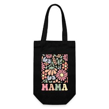 Mama Boho Flora - Gift Bag for Bottles - black - Front