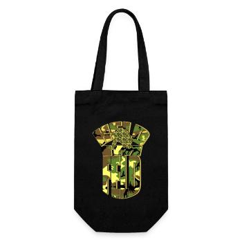 Held im Feld - Soldat Camouflage Gotcha Paintball - Geschenkbeutel für Flaschen - Schwarz - Vorne