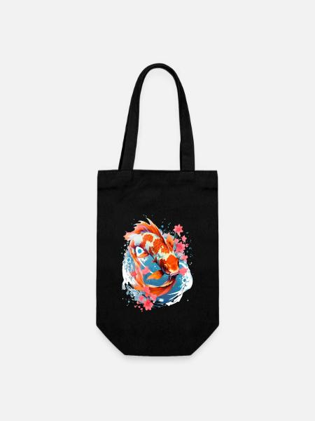 Japanisches Koi Fisch Poisson Koi japonais - Sac à bouteille - noir