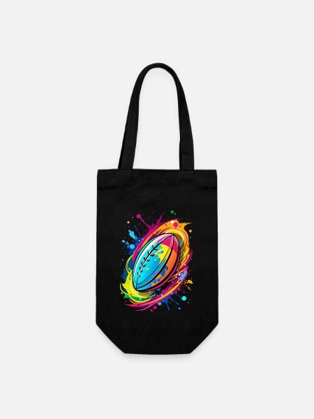 Éclaboussure de rugby Neon Energy - Sac à bouteille - noir