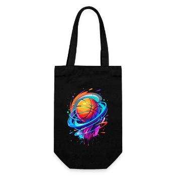 Basketballkörbe Vortex Neon Swirl - Geschenkbeutel für Flaschen - Schwarz - Vorne