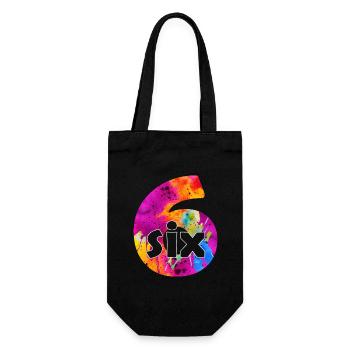 SIX 6 YEAR BOY 6TH BIRTHDAY - Gift Bag for Bottles - black - Front