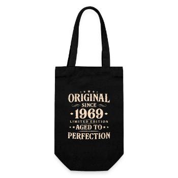 Cadeau d’anniversaire Vintage original 1969 - Sac à bouteille - noir - Devant