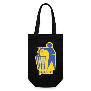 put.in - Paix Ukraine - Sac à bouteille - noir - Devant