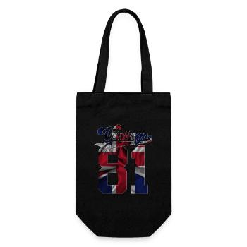 45TH BIRTHDAY UK VINTAGE 1981 - Gift Bag for Bottles - black - Front