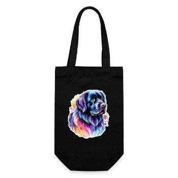 Newfoundland Watercolors - Gift Bag for Bottles - black - Front