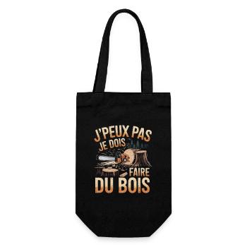 Je Peux Pas Je Dois Faire Du Bois - Sac à bouteille - noir - Devant