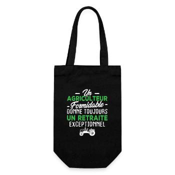 Un agriculteur donne un retraité exceptionnel - Sac à bouteille - noir - Devant