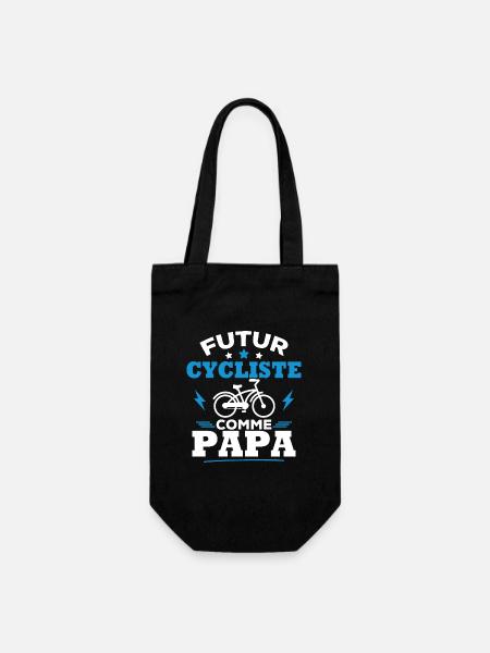 Futur cycliste comme papa - Sac à bouteille - noir