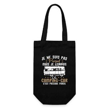 Pas parfait mais je conduis un camping car - Sac à bouteille - noir - Devant