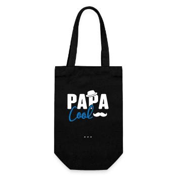 Papa cool personnalisés - Sac à bouteille - noir - Devant