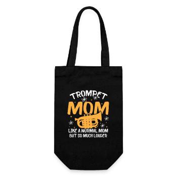 Maman trompet - Sac à bouteille - noir - Devant