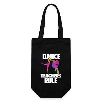 Dance Teachers Rule Dance Teacher Dance School Gift - Gift Bag for Bottles - black - Front