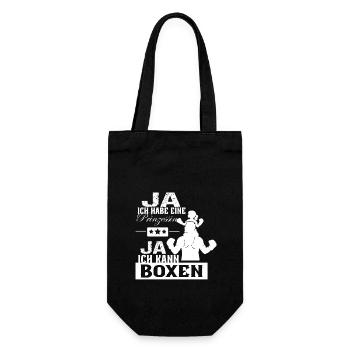Papa boxeur : Fille Héroïne et Combattante - Sac à bouteille - noir - Devant