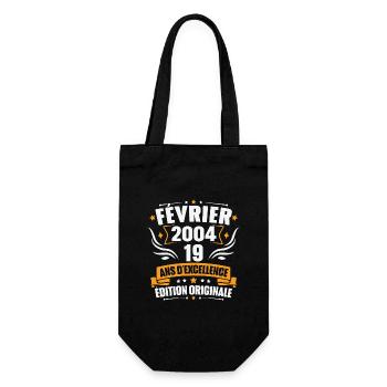 Vintage Cadeau Février 2004, 19 Ans Anniversaire - Sac à bouteille - noir - Devant