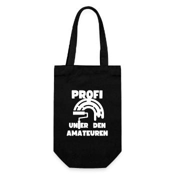 Profi Amateur Hobby Maler Lackierer Renovierer - Geschenkbeutel für Flaschen - Schwarz - Vorne