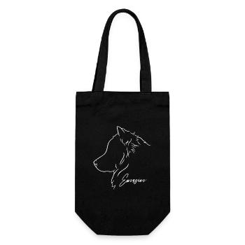 Eurasier Profile Dogs Dog Wilsigns - Gift Bag for Bottles - black - Front