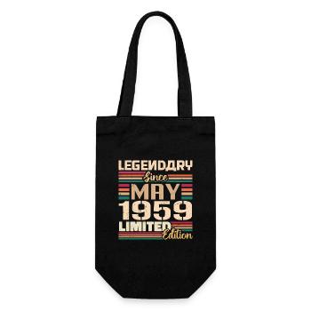 May 1959 May - Jubilee May 1959 - Gift Bag for Bottles - black - Front