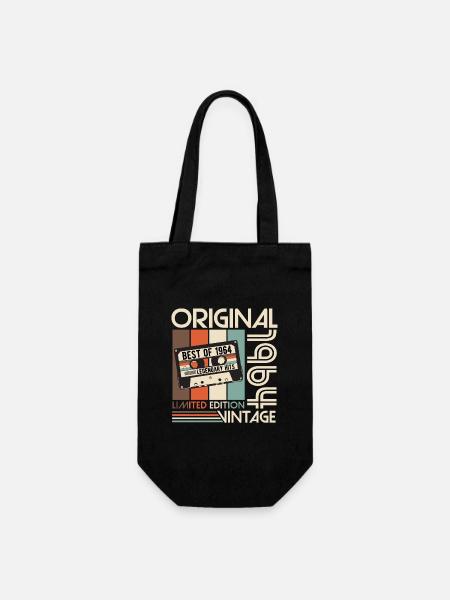 Original 1964 Jahrgang Vintage Retro Geburtstag - Geschenkbeutel für Flaschen - Schwarz