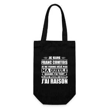 Franc comtois I don't shut my mouth frank comté - Gift Bag for Bottles - black - Front