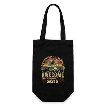 2015 July | Born in July 2015 | July 2015 - Gift Bag for Bottles - black - Front