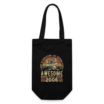 2006 July | Born in July 2006 | July 2006 - Gift Bag for Bottles - black - Front