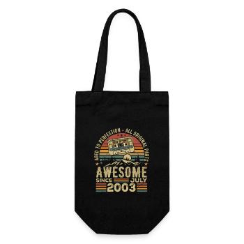 2003 July | Born in July 2003 | July 2003 - Gift Bag for Bottles - black - Front