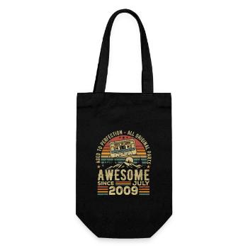 2009 July | Born in July 2009 | July 2009 - Gift Bag for Bottles - black - Front