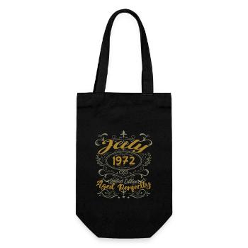 July 1972 Birthday July 1972 Gift 1972 - Gift Bag for Bottles - black - Front