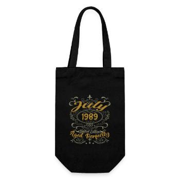 Juli 1989 Geburtstag Juli 1989 Geschenk 1989 - Geschenkbeutel für Flaschen - Schwarz - Vorne
