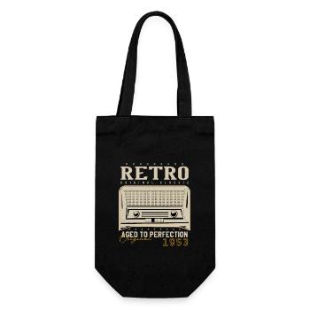 Rétro 1953 Cadeau Anniversaire 1953 Millésime 1953 - Sac à bouteille - noir - Devant