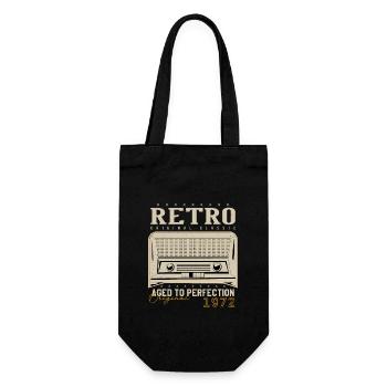 Rétro 1972 Cadeau Anniversaire 1972 Millésime 1972 - Sac à bouteille - noir - Devant