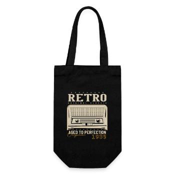 Retro 1985 Geburtstagsgeschenk 1985 Jahrgang 1985 - Geschenkbeutel für Flaschen - Schwarz - Vorne