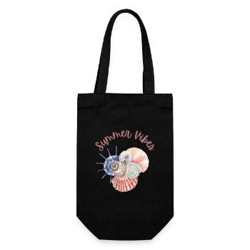 Summer Vibes - Geschenkbeutel für Flaschen - Schwarz - Vorne