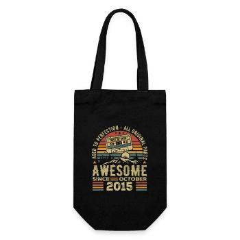 Octobre 2015 Cadeau D anniversaire Octobre 2015 - Sac à bouteille - noir - Devant