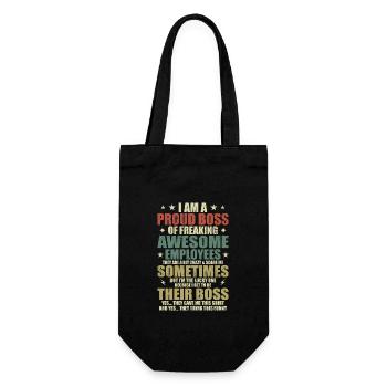 Humor, Cool Quotes, Father's Day - Gift Bag for Bottles - black - Front