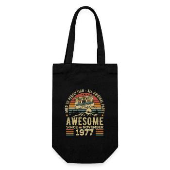 Génial Depuis Novembre 1977 Cadeau Novembre 1977 - Sac à bouteille - noir - Devant
