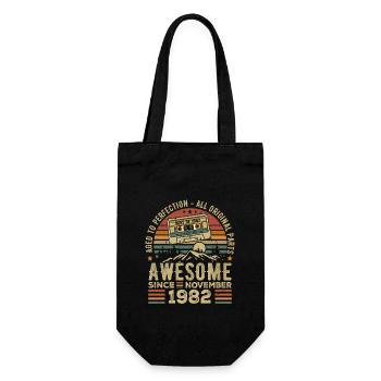 Génial Depuis Novembre 1982 Cadeau Novembre 1982 - Sac à bouteille - noir - Devant