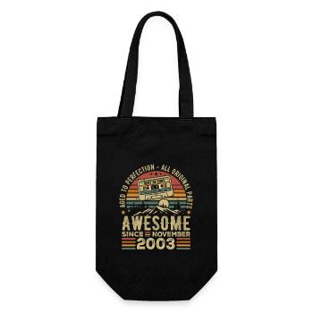 Génial Depuis Novembre 2003 Cadeau Novembre 2003 - Sac à bouteille - noir - Devant