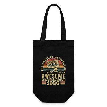 Birthday December 1996 | December 1996 Gift - Gift Bag for Bottles - black - Front