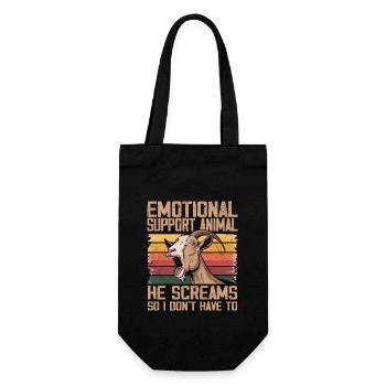 Tier zur emotionalen Unterstützung - Geschenkbeutel für Flaschen - Schwarz - Vorne
