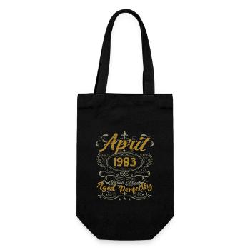 Avril 1983 Cadeau Anniversaire April 1983 - Sac à bouteille - noir - Devant