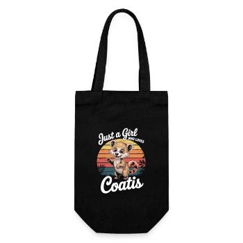 Juste une fille qui aime Coatis - Sac à bouteille - noir - Devant